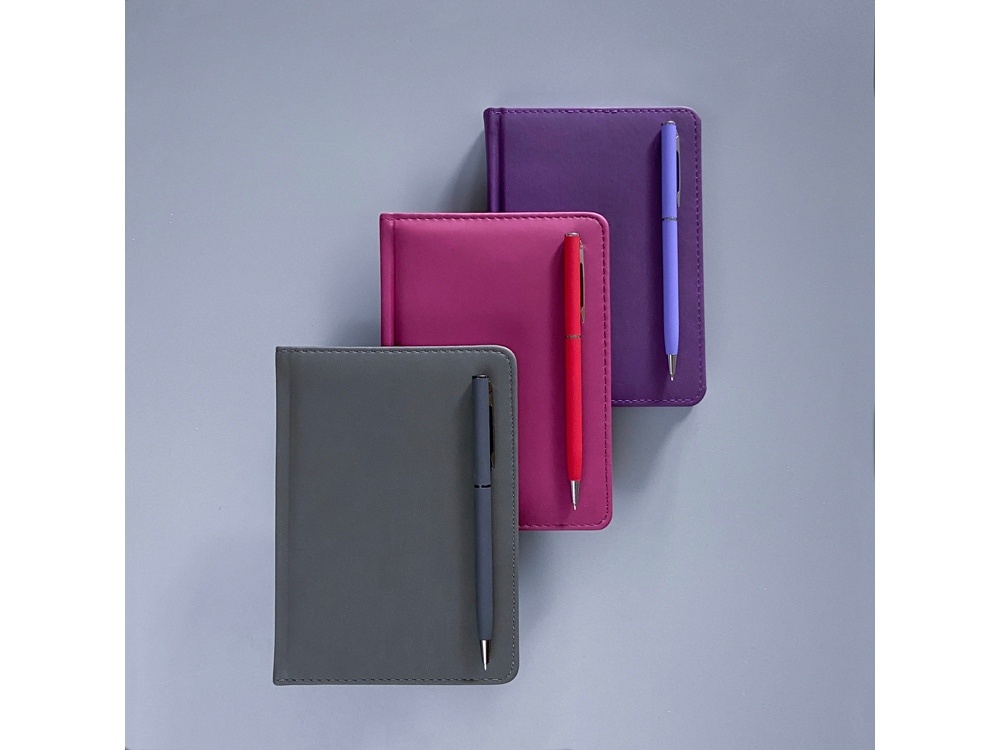 Ручка металлическая шариковая Palermo, софт-тач