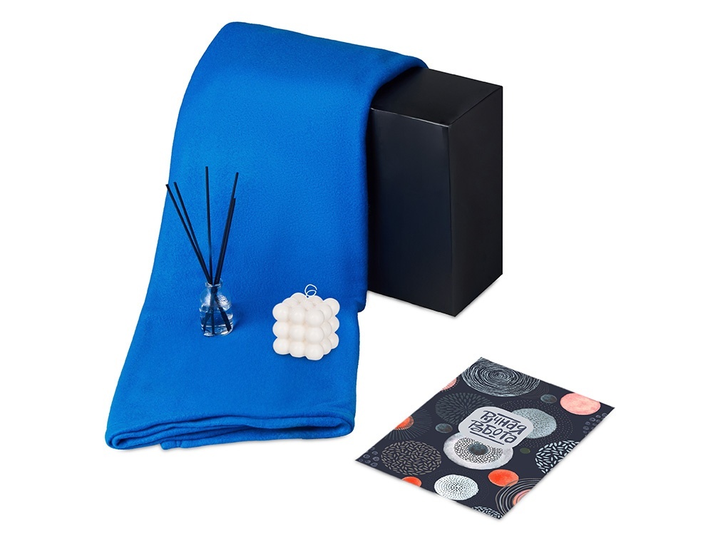 Подарочный набор Re:y. Cocoon с пледом, свечой и диффузором