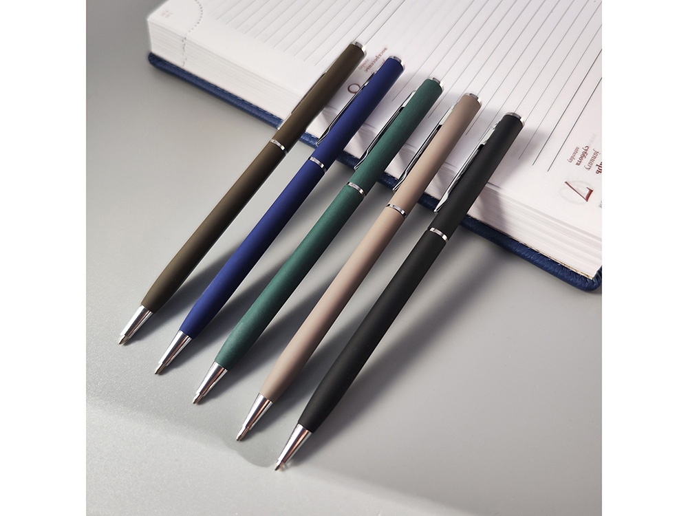 Ручка металлическая шариковая Palermo, софт-тач