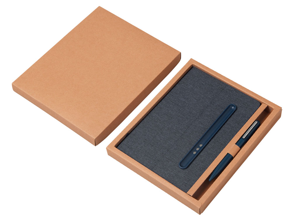 Блокнот А5 NotaBene с металлической шариковой ручкой и подставкой для телефона