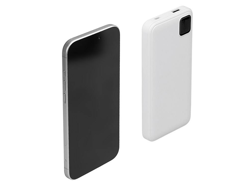 Внешний аккумулятор со встроенными кабелями Фрэйм, 10000мач