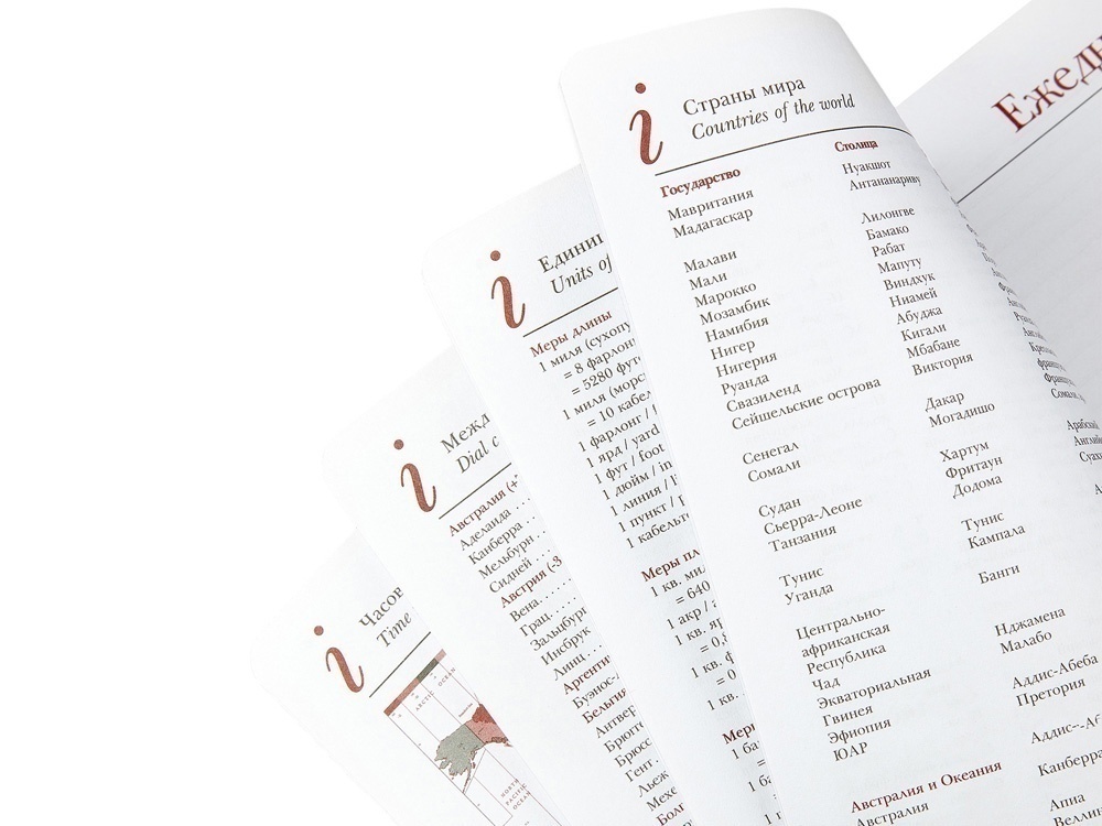 Ежедневник недатированный А6+ Sidney Nebraska с серебряным срезом