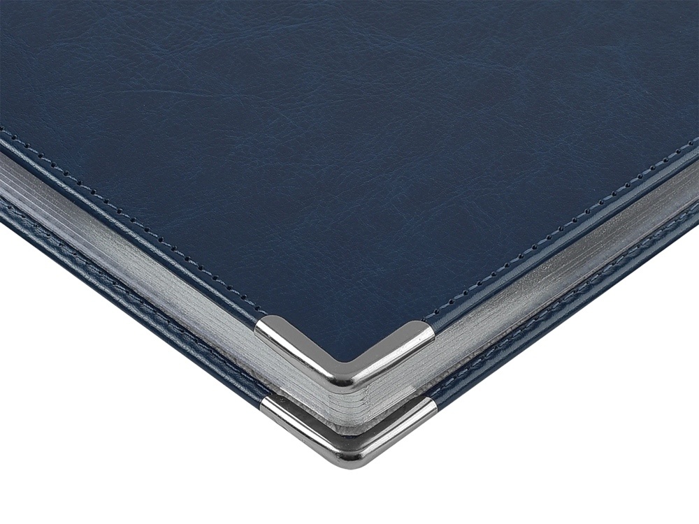 Ежедневник недатированный А5 Sidney Nebraska с серебряным срезом и уголками