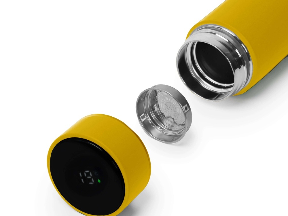 Термос MARK LED, soft touch