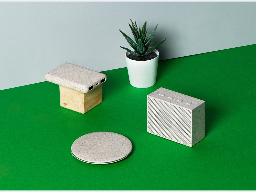 Внешний аккумулятор Wheatty из пшеничной соломы, 5000 mAh