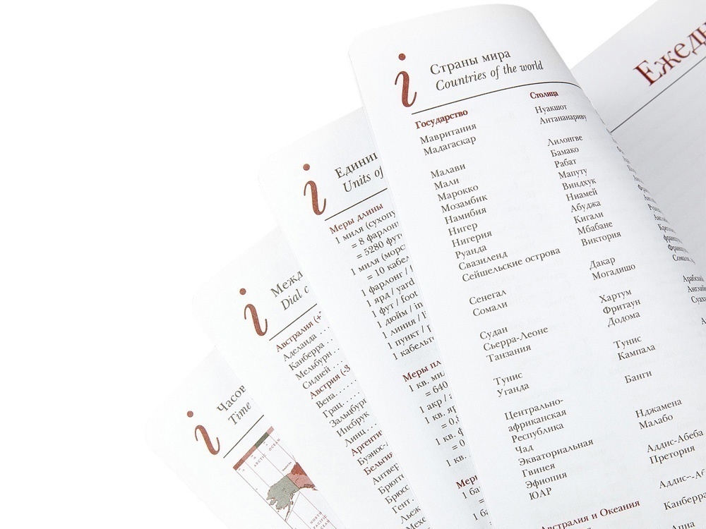 Ежедневник недатированный А6+ Sidney Nebraska с серебряным срезом