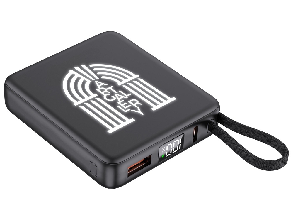 Внешний аккумулятор с подсветкой лого Nex, 5000 мАч