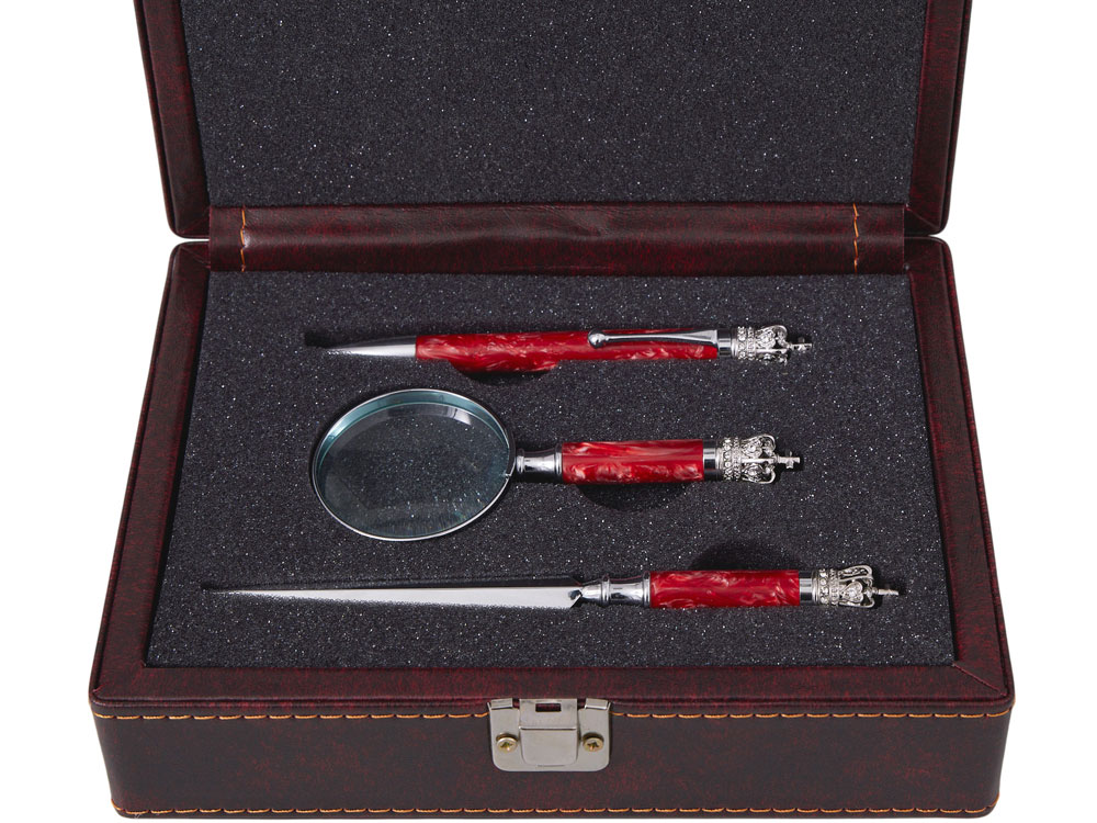 Набор Принц Уэльский: ручка, лупа, нож для бумаг