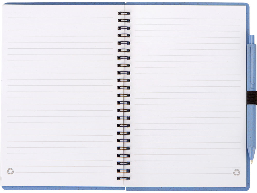 Блокнот А5 Toledo M с обложкой из пшеницы и пластика и шариковой ручкой